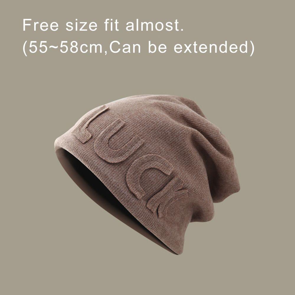 Mũ Beanie Len Lông Cừu Màu Trơn Dễ Thương Cho Nam Và Nữ