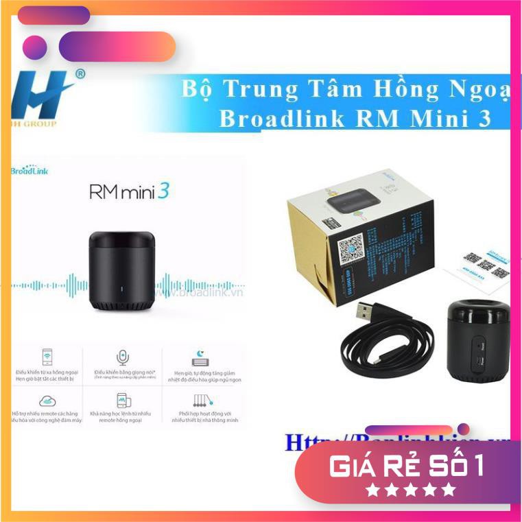 Bộ Trung Tâm Hồng Ngoại Broadlink RM Mini 3