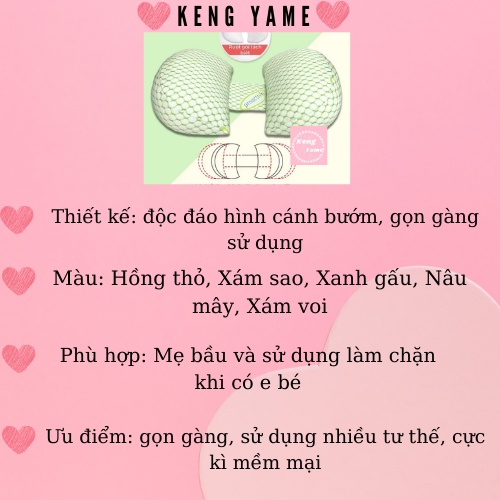 Gối Bầu Cánh Tiên Gối Cho mẹ Cao Cấp Nâng Đỡ Bụng Hỗ Trợ Giảm Đau Lưng Cho Mẹ Bầu
