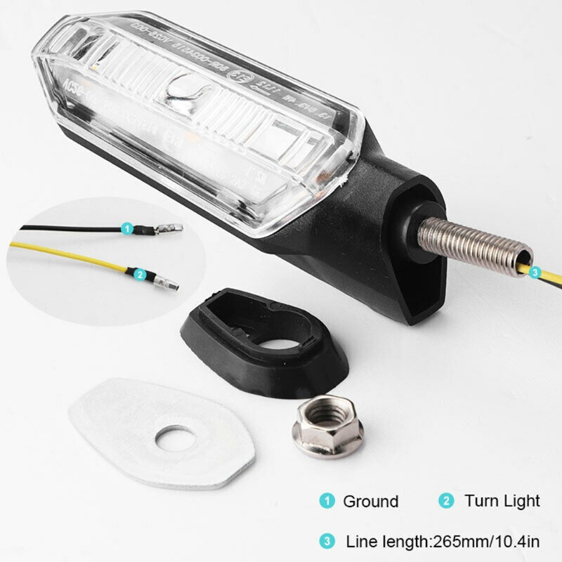 Set 2 Đèn Xi Nhan 12V Màu Hổ Phách Thay Thế Dành Cho Xe Mô Tô