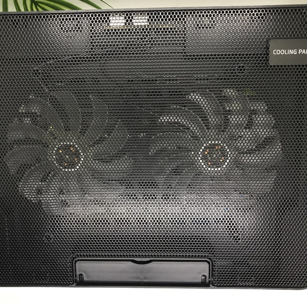 Đế Giá Đỡ Quạt Tản Nhiệt Cho Laptop N99, Đế tản nhiệt 2 fan chạy êm, hút mạnh làm mát cực nhanh