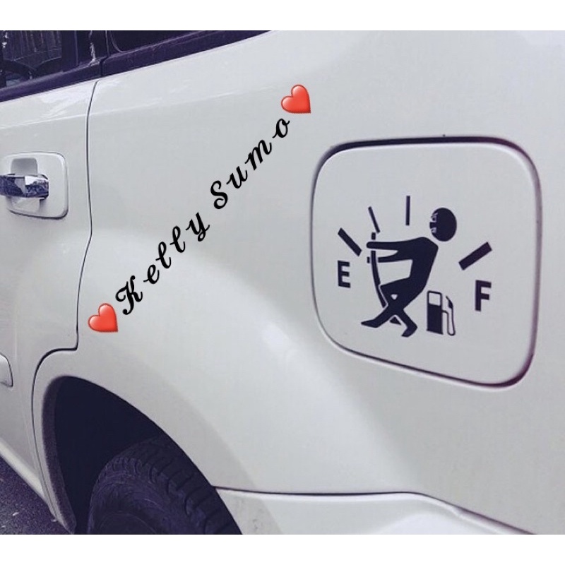 Decal Dán Trang Trí Nắp Bình Xăng Xe Hơi Phong Cách Thể Thao