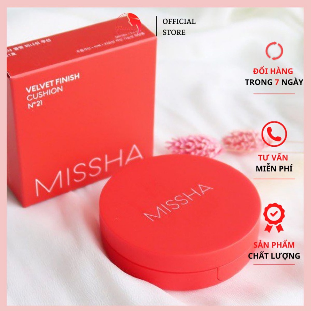 PHẤN NƯỚC MISSHA Velvet Finish Cushion SPF50+ PA+++ BẢN ĐỎ