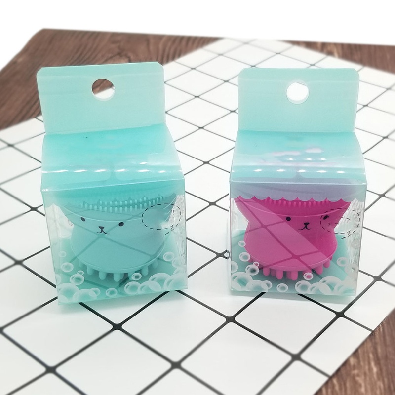 Bàn Chải Silicone Rửa Mặt Cầm Tay Hình Bạch Tuộc