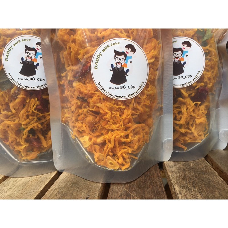 Khô Gà lá chanh, bơ tỏi siêu ngpn đồ ăn vặt Sài Gòn ( túi zip 200gr) | BigBuy360 - bigbuy360.vn