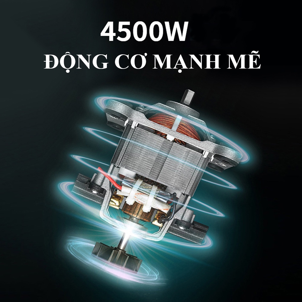 Máy Xay Sinh Tố Công Nghiệp Công Suất 4500W. Đa năng xay đá, xay thịt cá thực phẩm. Bảo hành 24 tháng toàn quốc.