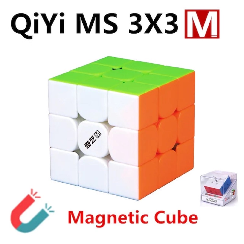 Rubik 3x3 Nam Châm QiYi MS Magnetic Stickerless Rubik 3 Tầng