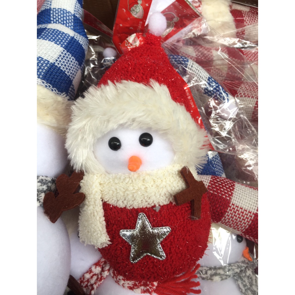 Người tuyết xốp Giáng sinh xinh xắn ngộ ngĩnh trang trí cây thông Noel hoặc làm quà tặng