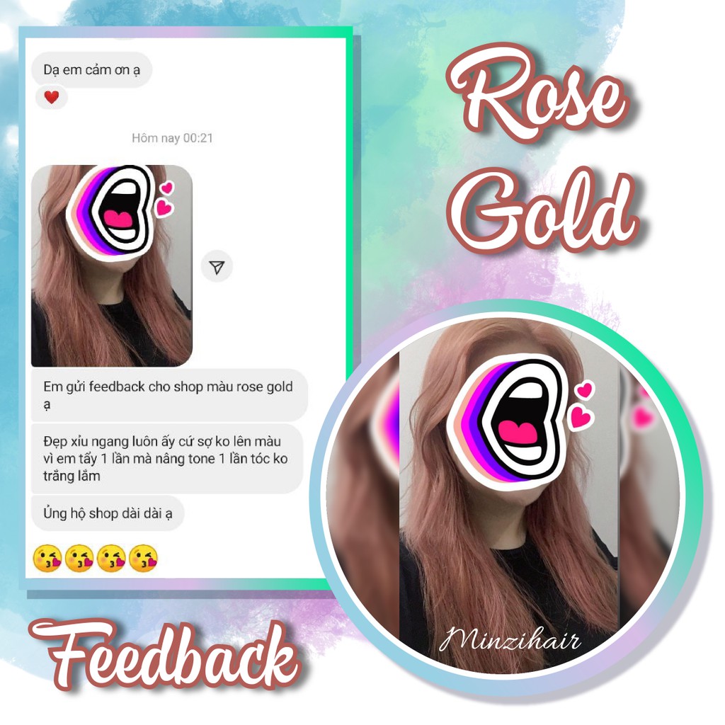 Thuốc Nhuộm Tóc Rose Gold - Lên Từ Nền LVL9 - Cần Tẩy Tóc Nâng Tone | BigBuy360 - bigbuy360.vn