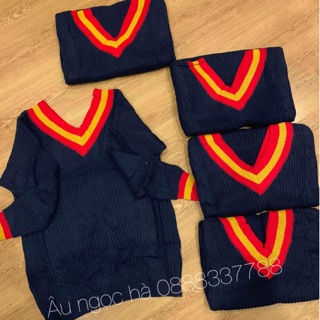 Áo len cổ v