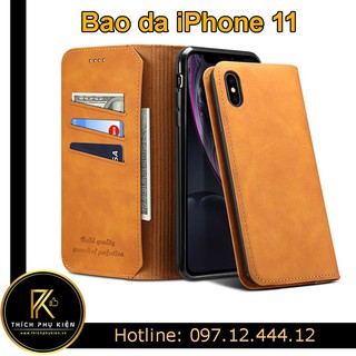 Bao Da Cao Cấp Có Túi iPhone 11/ iPhone 11 Pro/ iPhone 11 Pro Max