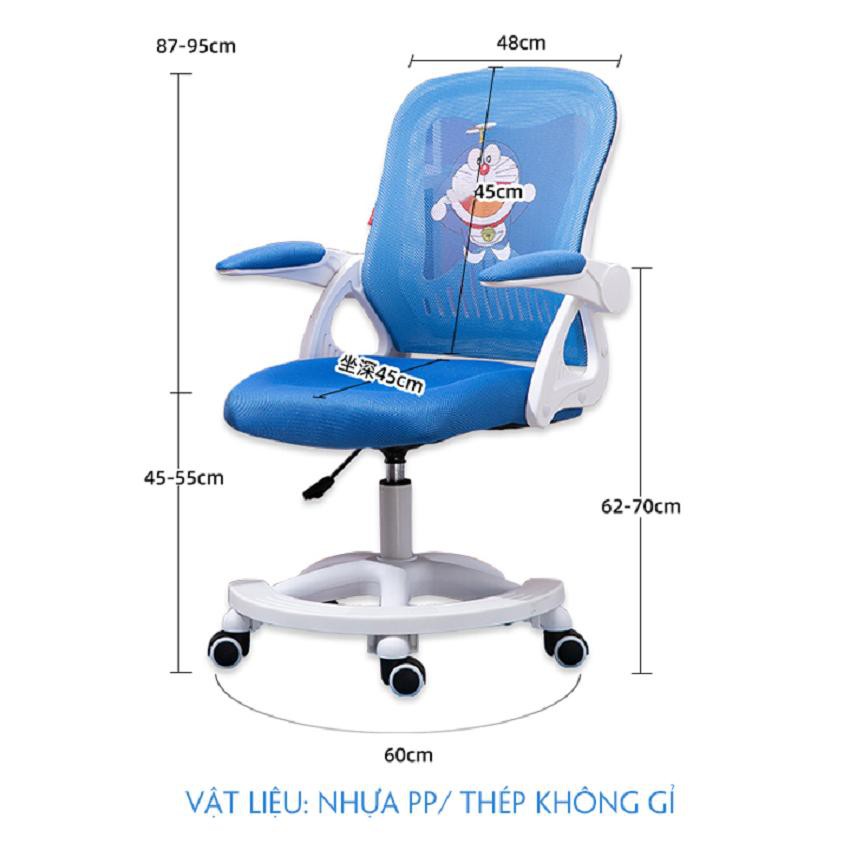 [Tặng thảm chống trượt ] Ghế ngồi học chống gù lưng cho bé - Lưng lưới thoáng khí, bánh xe trọng lực, thay đổi chiều cao | BigBuy360 - bigbuy360.vn