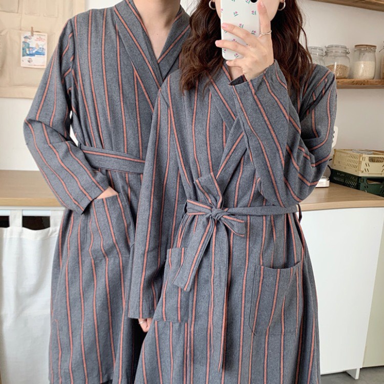 Bộ quần áo ngủ kẻ sọc dài mặc nhà dành cho nam và nữ - Pijama cho gia đình
