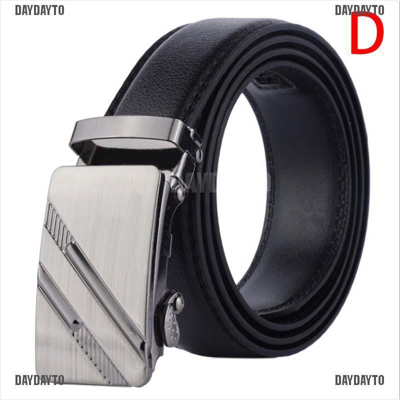 Thắt Lưng Da Màu Đen Khóa Tự Động 110cm Thời Trang Công Sở Cho Nam