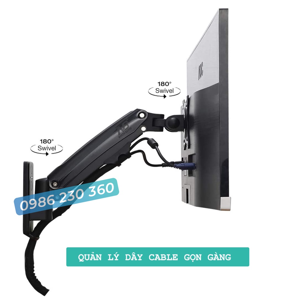 Giá Treo Màn Hình NB-F425 Tương Thích Màn 24 - 35 Inch , Lắp Đặt Treo Tường Tùy Chỉnh Đa Năng - Xoay Màn 360 Độ