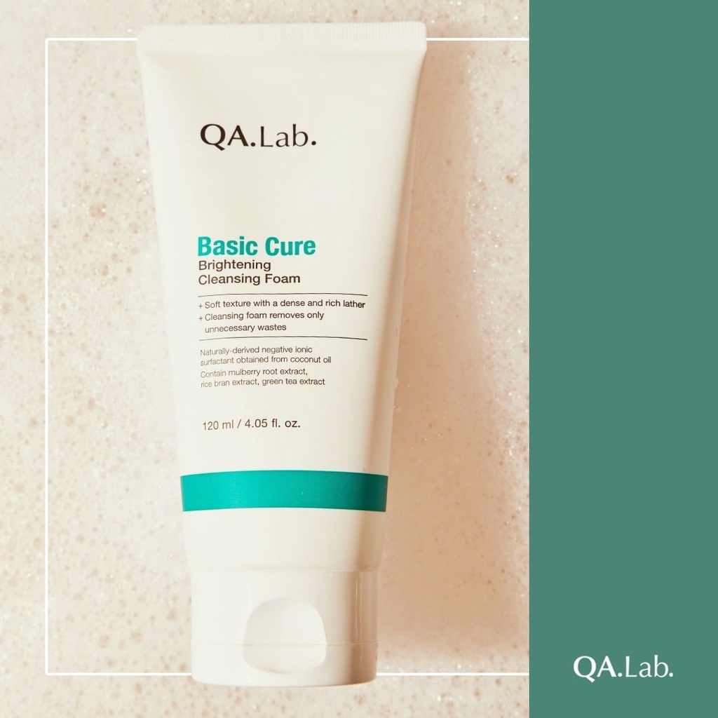 Sữa Rửa Mặt Làm Sáng Da Cao Cấp Qa.Lab Basic Cure Brightening Cleansing Foam 120ml