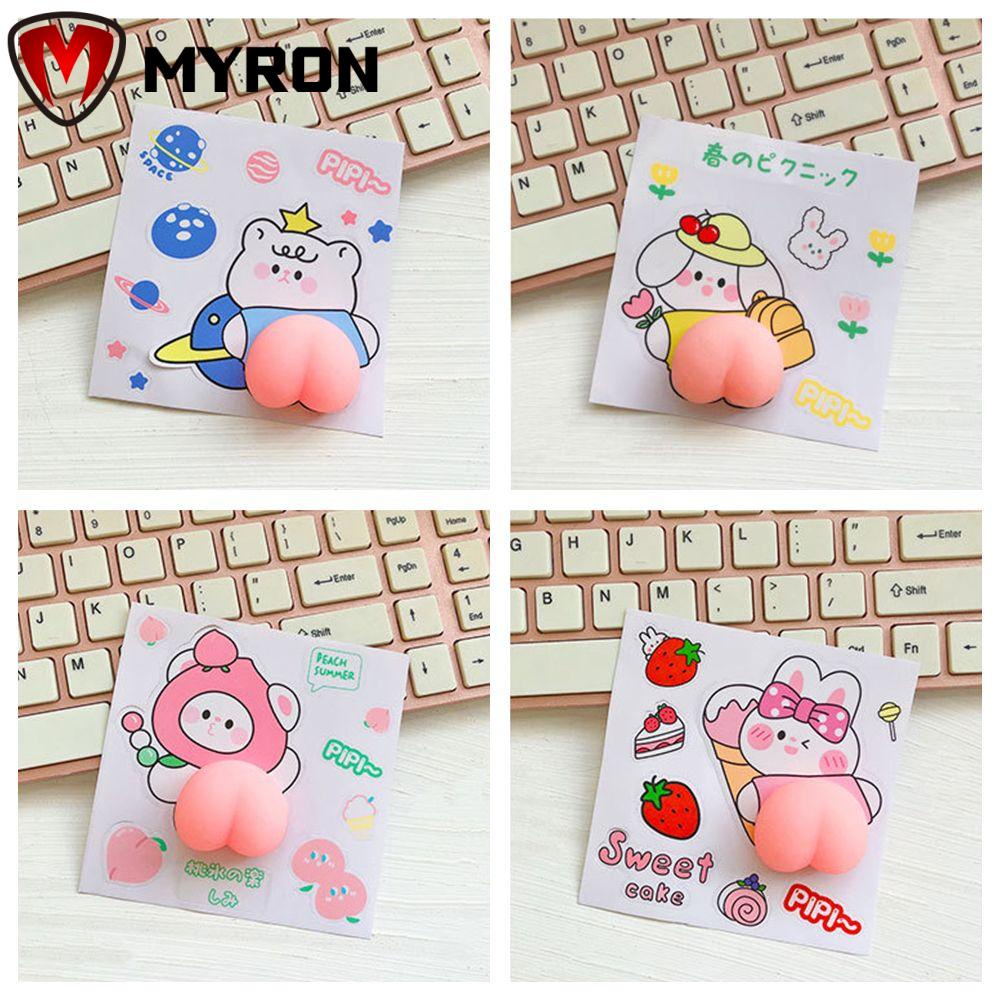 Miếng Dán Trang Trí Cửa Xe Hơi Hình Mông Hoạt Hình 3d Bằng Silicon Chống Va Chạm Chống Trầy Xước | BigBuy360 - bigbuy360.vn