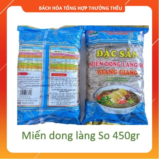 ĐẶC SẢN MIẾN DONG SẠCH LÀNG SO 500G
