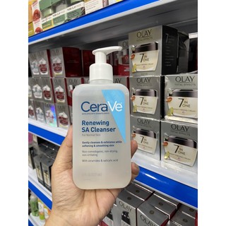 Sữa Rửa Mặt ngừa mụn ẩn và se khít chân lông CeraVe SA Renewing