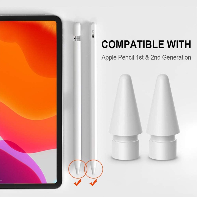 Đầu bút chì Ankndo thay thế bằng kim loại chất lượng cao thích hợp cho bút cảm ứng Apple Pencil 1 2
