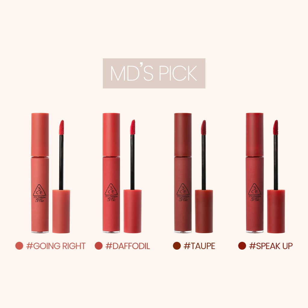 Son Kem lì 3CE Velvet Lip Tint