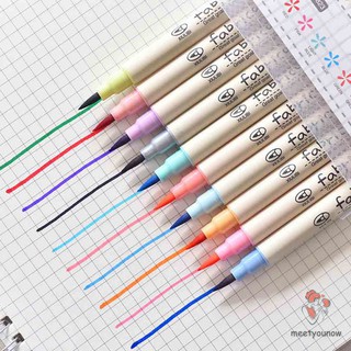 10 Pcs Watercolor Brush Pens Set Marker Pens for Painting Drawing Coloring Stationery