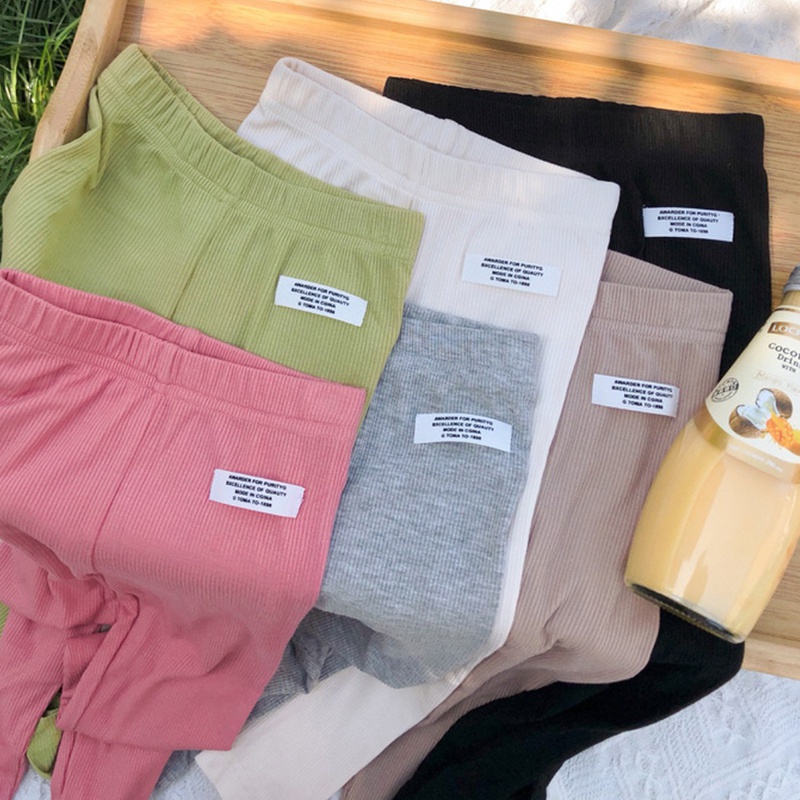 Quần legging mỏng màu kẹo dễ thương phong cách Hàn Quốc thời trang mùa hè cho bé gái