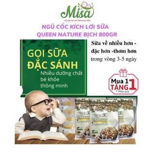Bột Ngũ Cốc Kích Lợi Sữa  Queen Nature Giàu Dinh Dưỡng Cho Mẹ sau Sinh Bịch 800g,Giúp Sữa Đặc Sánh,Thơm Mát Hơn