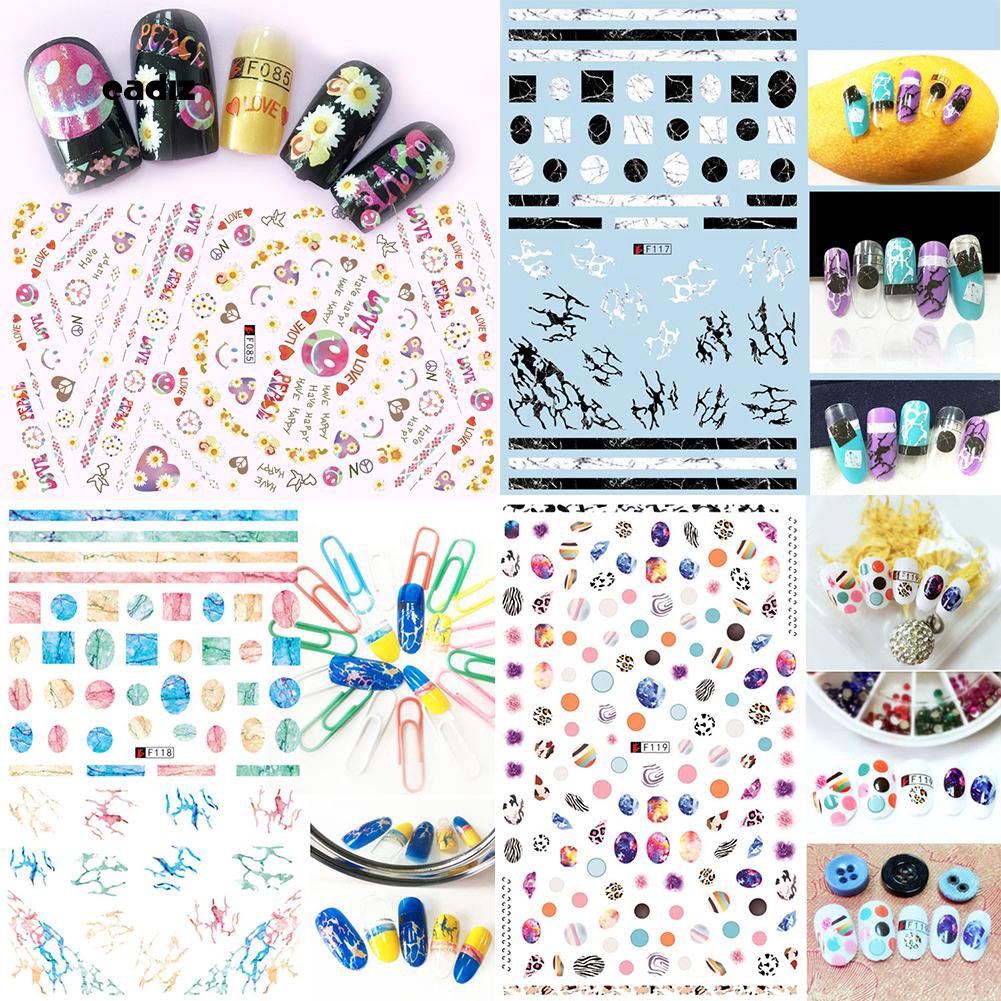 1 tờ Miếng dán trang trí móng tay nghệ thuật