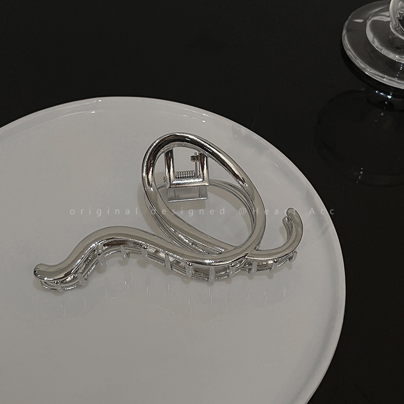 Kẹp Tóc Hình Rắn Bằng Kim Loại Thời Trang Mùa Hè Mới Cao Cấp Cho Nữ