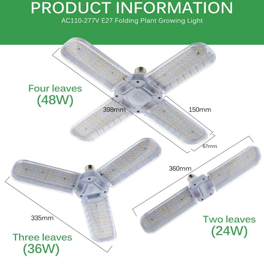 Đèn LED Trồng Cây Trong Nhà 24W 36W 48W Chất Lượng Cao