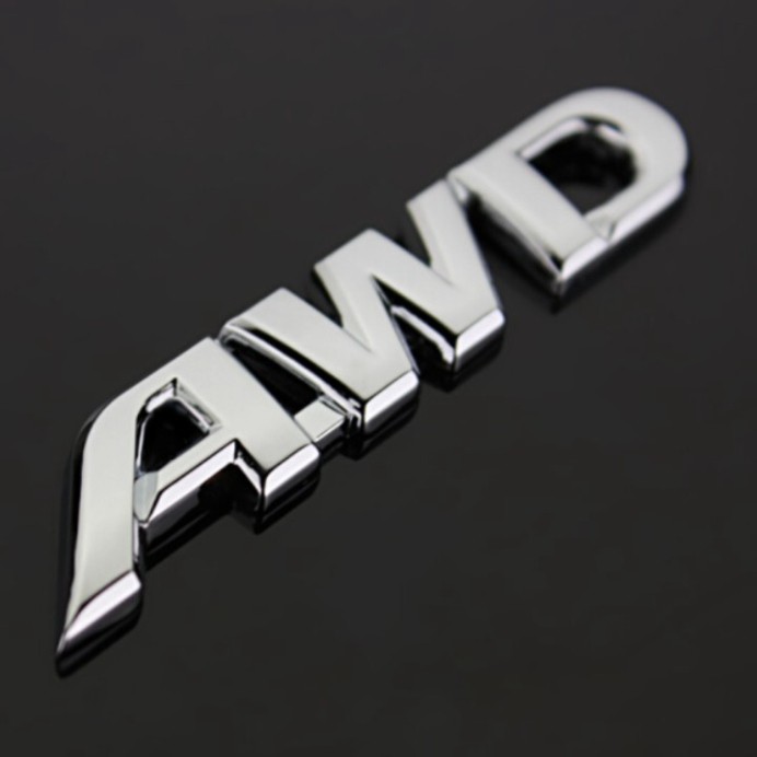Sản phẩm Decal tem chữ AWD inox dán ô tô: Mã sản phẩm G40108 ..