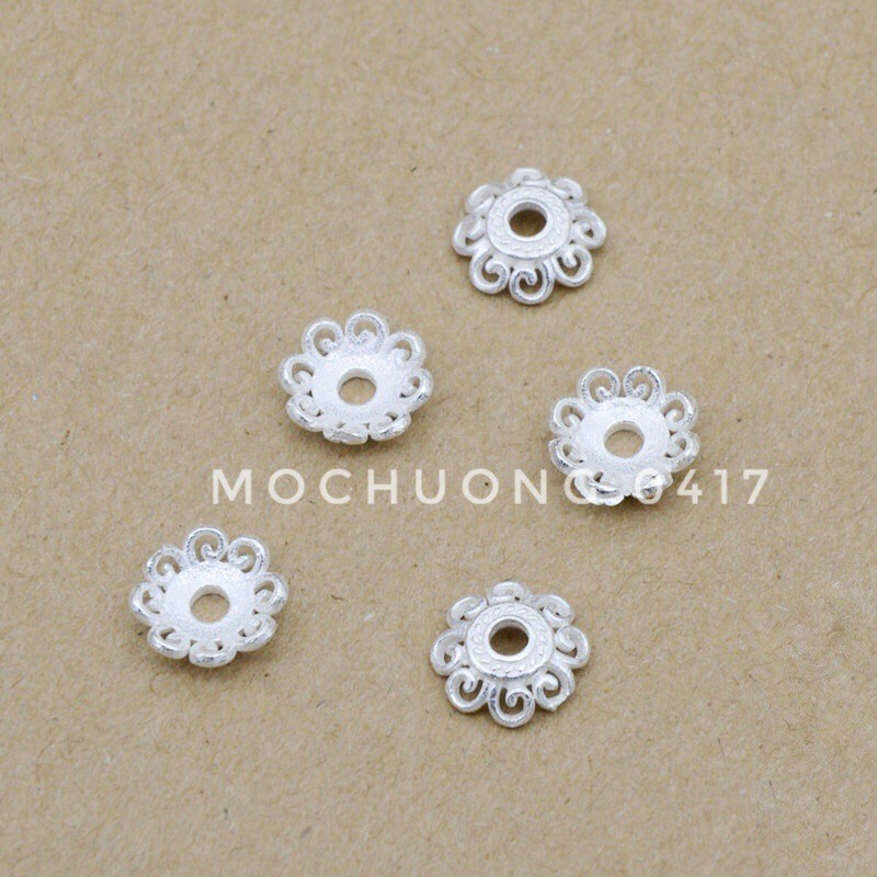 🔥 CHUYÊN SỈ 🔥 Charm ốp bạc cánh hoa hàng siêu đẹp - Bạc tốt loại 1, PH248
