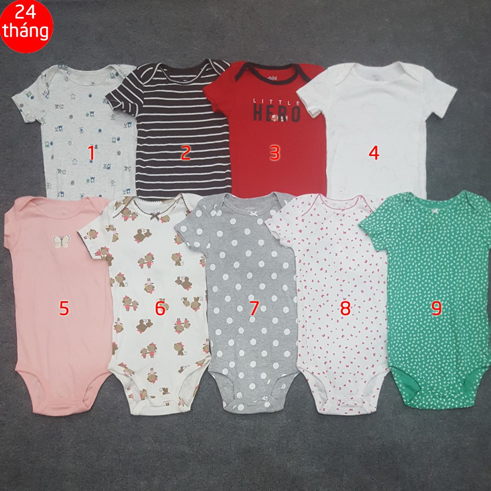 Body cộc tay cho bé trai và bé gái từ 0-24 tháng | BigBuy360 - bigbuy360.vn