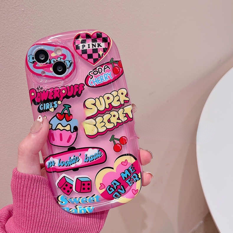 Ốp Điện Thoại Họa Tiết Graffiti Có Mặt Dây Đeo Cho iPhone 12 13 11 Pro Max X Xs Max Xr