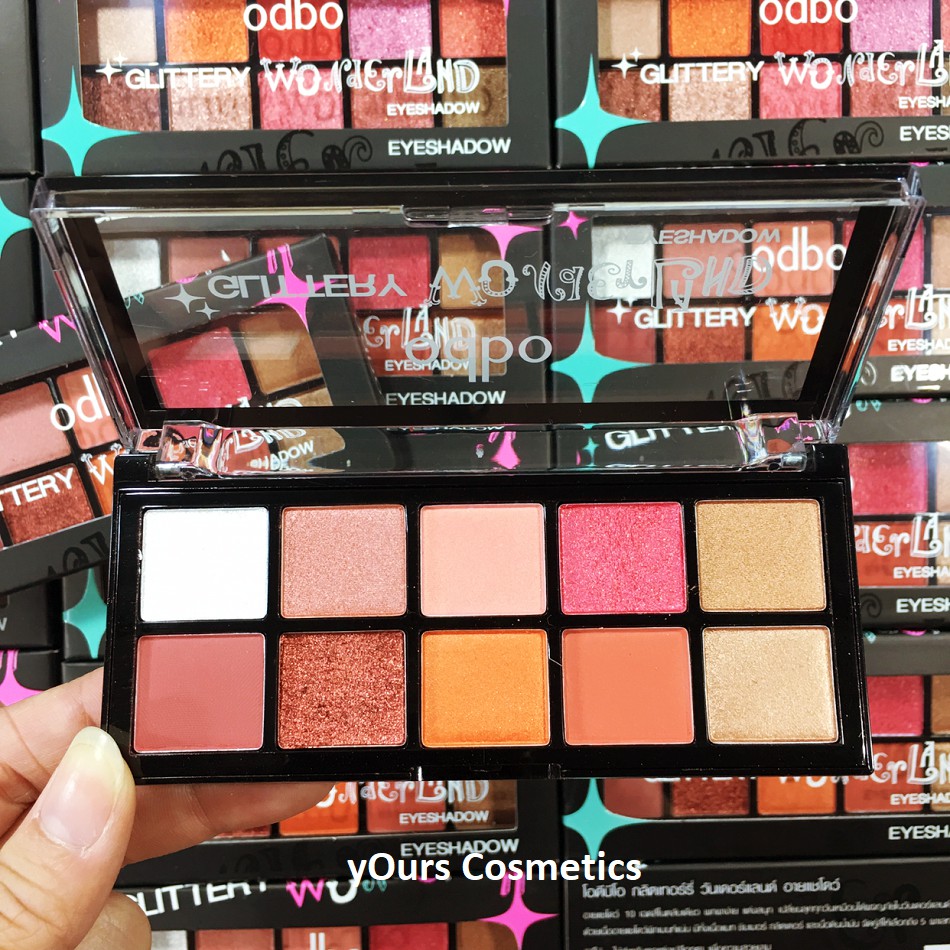 [Auth Thái] Bảng Màu Mắt Odbo Có Nhũ Tông Cam Hồng Đất Wonderland OD283 - Bảng Phấn Mắt Odbo Tông Hồng Đất Wonderlan | BigBuy360 - bigbuy360.vn