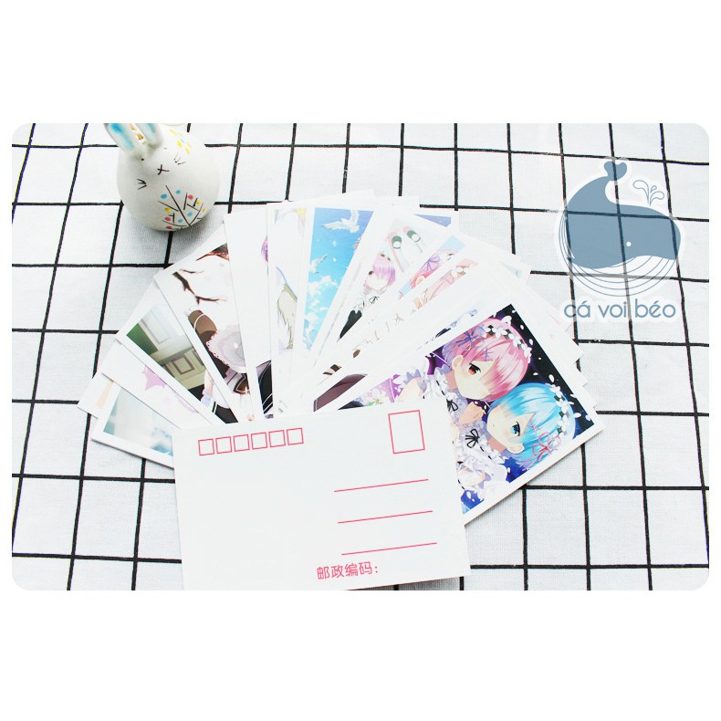 [SALE GIÁ XƯỞNG] [Hộp 30-180 tấm] Postcard Bưu thiếp Miku Vocaloid bưu thiếp manga anime