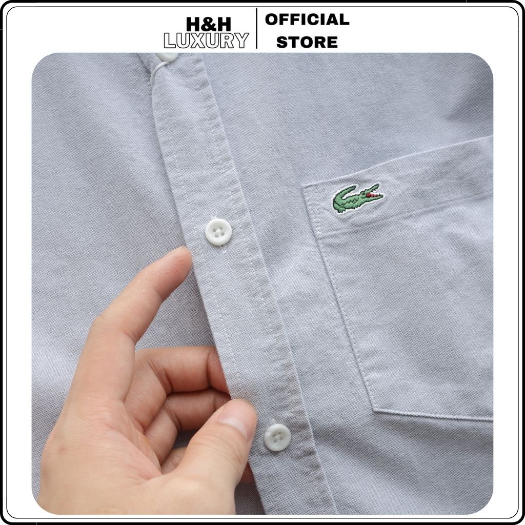 Áo sơ mi nam ngắn tay, áo sơ mi nam màu trơn vải oxford dày dặn, thấm hút mồ hôi vải dư vnxk