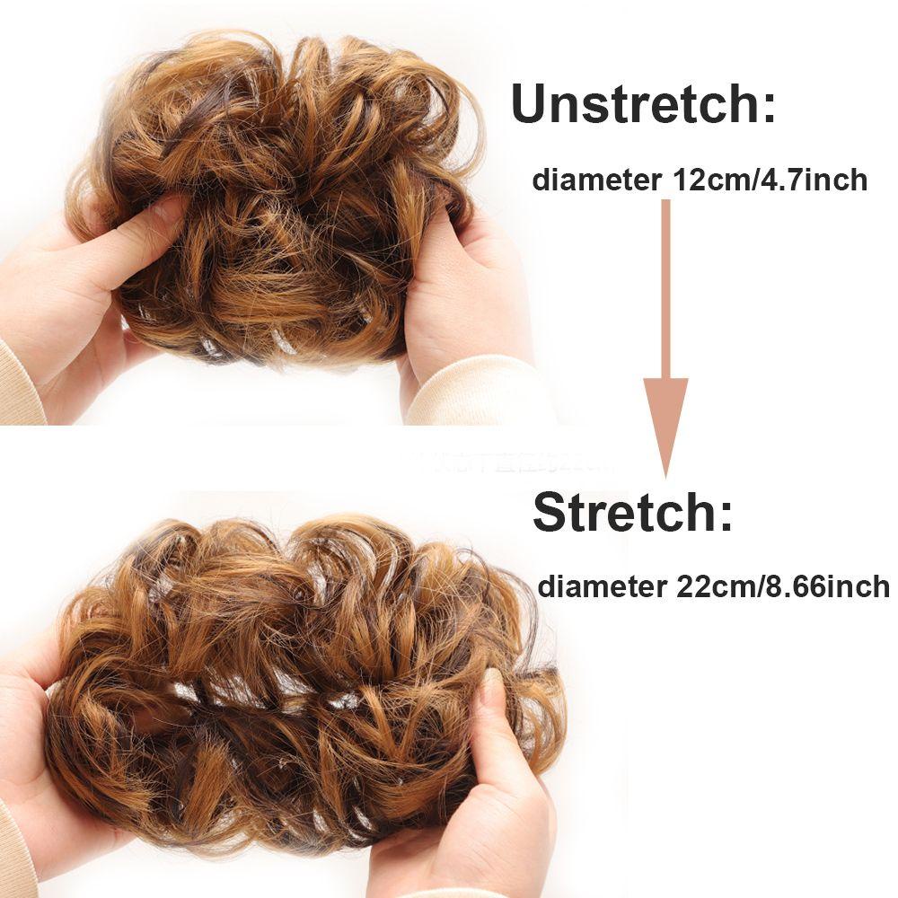 Búi Tóc Giả Xoăn Tự Nhiên Dành Cho Nối Tóc