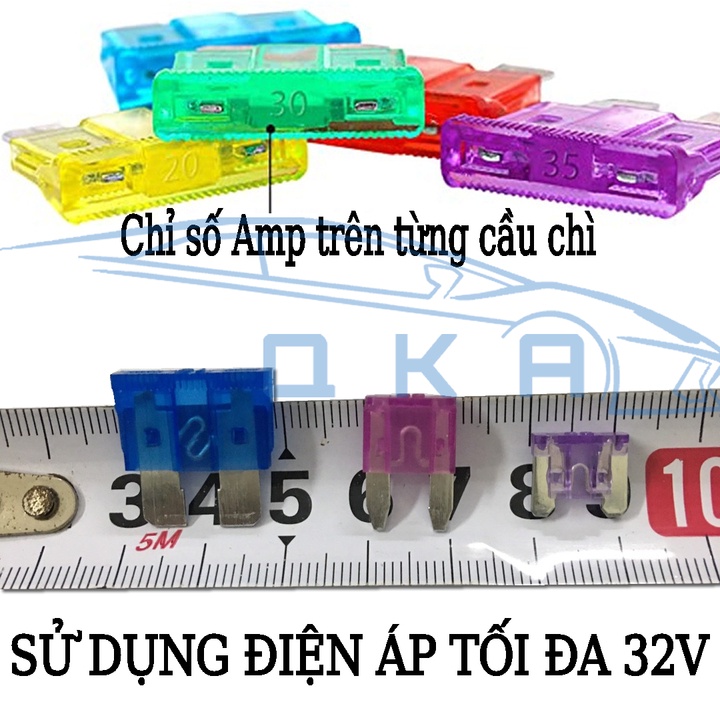 Hộp 272 Cầu Chì Xe Máy ,Cầu Chì Ô Tô , Chân Ngắn, Chân Dài, Chân Cụt