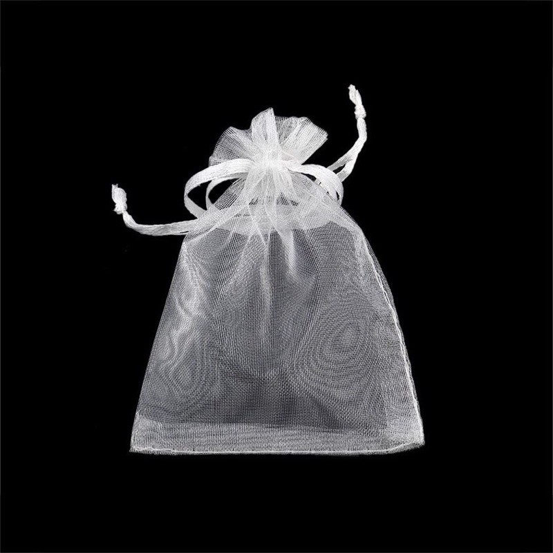Set 50 túi dây rút mini đựng kẹo, đựng quà tặng (túi trắng)