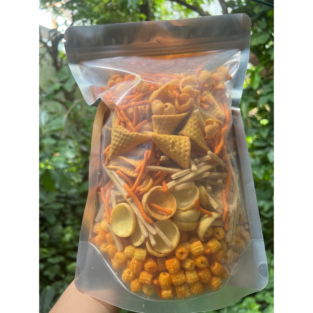 SNACK TÁ LẢ GIÒN TAN MIX ĐỦ VỊ GIÒN TAN SIÊU NGON