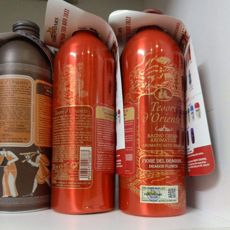 Sữa tắm xích trắng da, hương nước hoa 250ml - 500ml | Tesori D’Oriente Cao cấp Italia | Hàng Chính Hãng xe