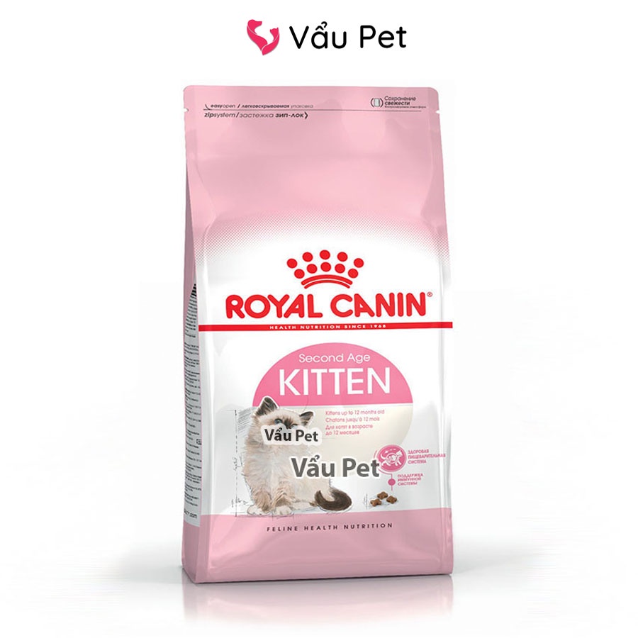 Thức ăn cho mèo Royal Canin Kitten 36 bao 10kg - Hạt kitten cho mèo con Vẩu Pet Shop