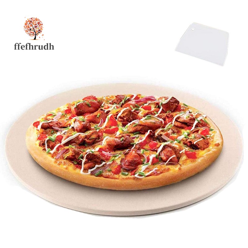 Chảo đá nướng pizza hình tròn dày chuyên dụng