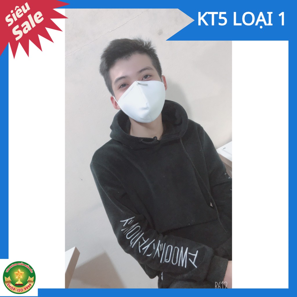 10 khau trang KT5 3 lop khang khuan Loai 1 Chinh Hieu,khau trang khang khuan,loc bui