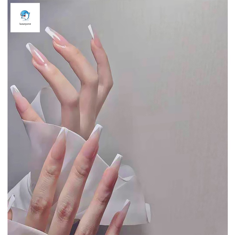 [Hàng mới về] Bộ 24 móng tay Móng giả đính đá Anabeauty, Móng tay giả kèm keo nailbox đính đá cá tính Tay Giả Trang Trí Nghệ Thuật DIY ữ Kèm Keo Dán  tiết kiệm thời gian đính ngọc trai nhân tạo và nơ bướm
