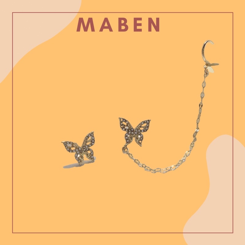 Hoa tai gài phong cách thanh lịch cách điệu - Maben