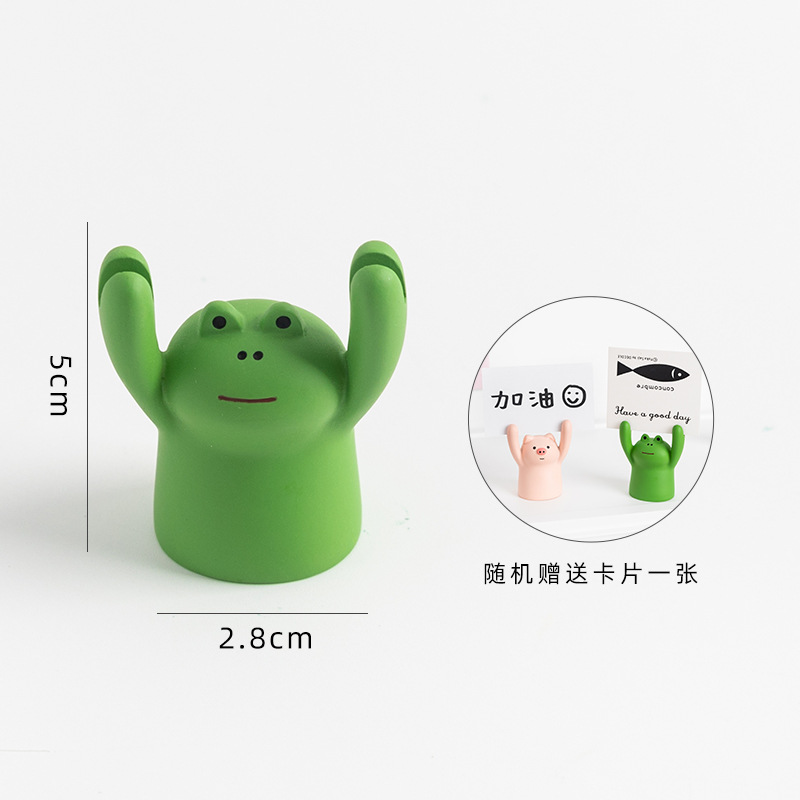 Kẹp Giấy Ghi Chú / Bưu Thiếp / Hình Ảnh Nikki Hình Động Vật Giơ Tay Dễ Thương