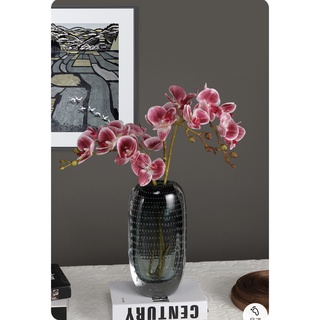 CÀNH LAN HỒ ĐIỆP 2 NHÁNH [Hoa lụa cao cấp Lachance ]